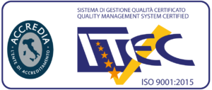 LOGO ITEC ISO 9001 2015 ACCREDIA 2 lame badesse